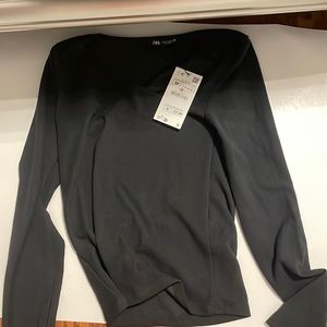 Zara womens black long sleeve M